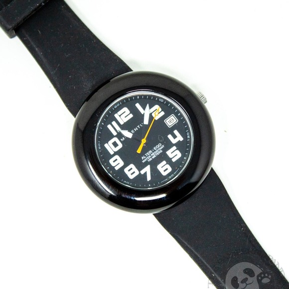 Momentum Accessories - Momentum Women's 1M-SP99BB1B Alter Ego Black Bezel Black Watch Rubber Band